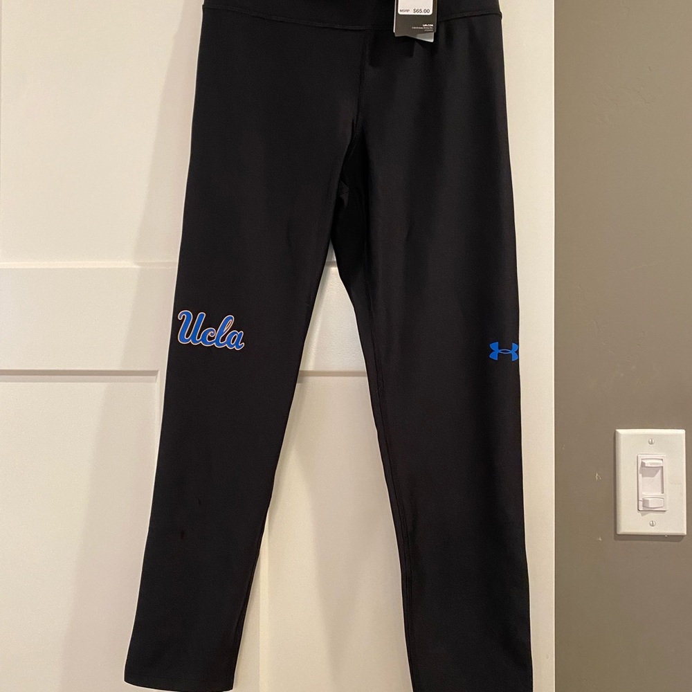 UCLA Women’s under armor compression heat gear leggings.